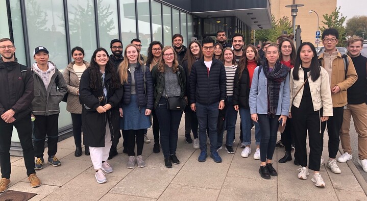 Particiopants YMC company visit to Lundbeck